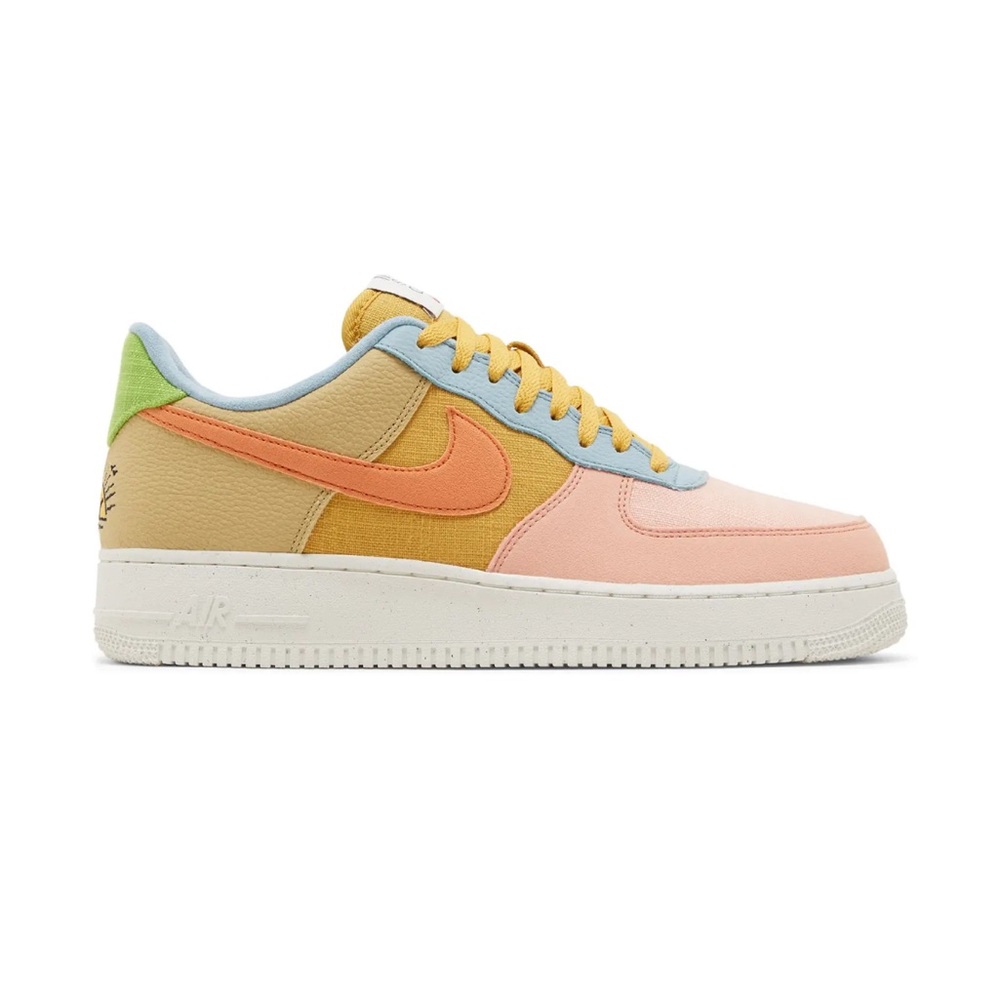 NWT and Nike Air Force 1 Low - Peach, Blue, Yellow